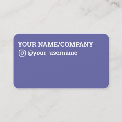 Instagram Icon Business Card