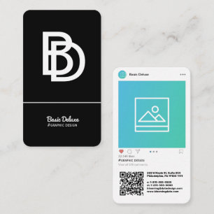 Instagram-Inspired Modern Business Card