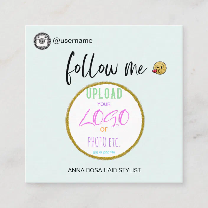 Instagram Logo Emoji Qr Code Social Media Square Business Card Zazzle Com