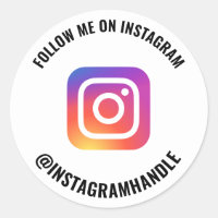 Instagram logo follow me social media marketing
