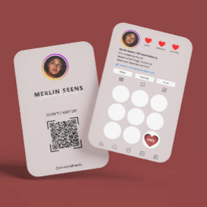Instagram Loyalty Business Card l IG