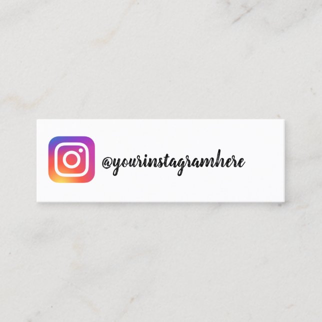 instagram mini business card (Front)