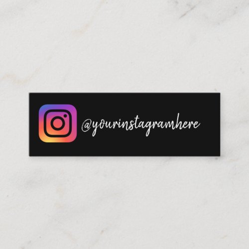 instagram mini business card