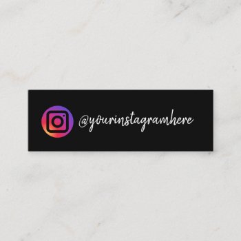 Instagram Mini Business Card by TwoTravelledTeens at Zazzle