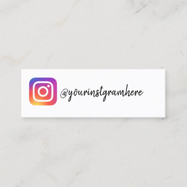instagram mini business card (Front)