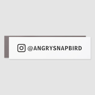 Instagram Name Custom Car Magnet