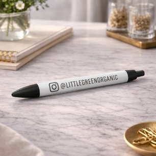 Instagram Pen   Your IG Name Black Pen