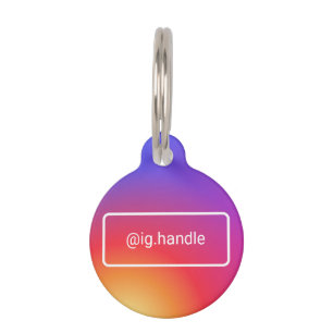 Instagram Pet influencer id Pet ID Tag
