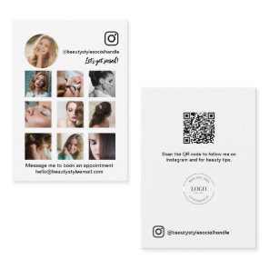 Instagram Photo Collage Beauty Social Media logo Business Card