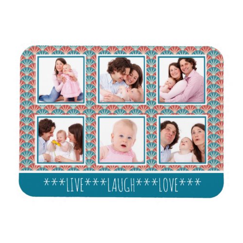 Instagram Photo Collage Decorative Pattern Magnet