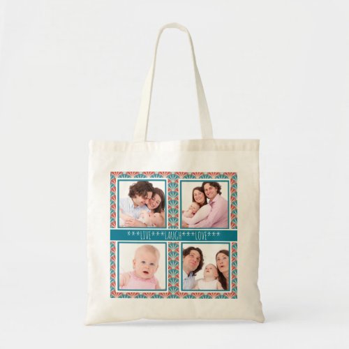 Instagram Photo Collage Decorative Pattern Tote Bag