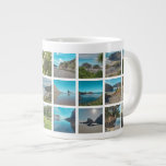 Instagram Photo Collage New Zealand Summer Coast  Giant Coffee Mug