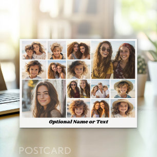 Instagram Photo Collage - Up to 14 photos Postcard