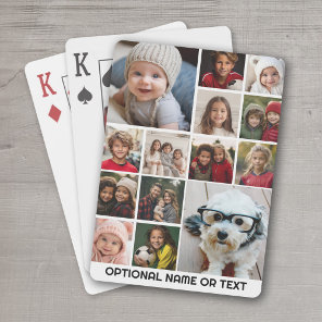 Instagram Photo Collage - Up to 14 photos White Playing Cards