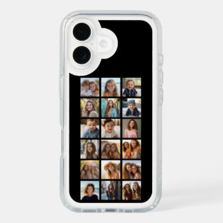 Instagram Photo Collage - Up to 18 photos Black iPhone 16 Case