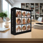 Instagram Photo Collage with 9 photos 3 Ring Binder<br><div class="desc">Add square photos to create a unique and personal gift. A fun way to make a trendy keepsake. If you need to adjust the pictures,  click on the customize tool to make changes.</div>