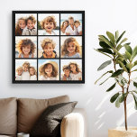 Instagram Photo Collage with 9 photos Canvas Print<br><div class="desc">Use your photos without frames on this one! Add your favorite pictures and snapshots to this strip for a fun memory keeper. An artistic way to display your best photo sharing pics.</div>
