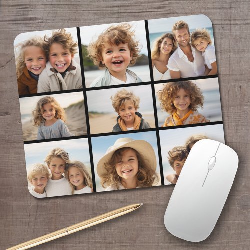 Instagram Photo Collage with 9 photos Mouse Pad