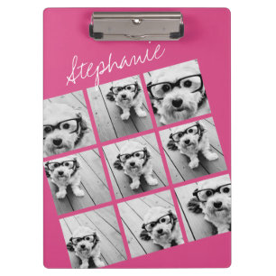 Instagram Photo Collage with 9 square photos Clipboard