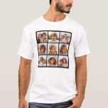 Instagram Photo Collage with 9 square photos T-Shirt<br><div class="desc">Use your photos without frames on this one! Add your favorite pictures and snapshots to this strip for a fun memory keeper. An artistic way to display your best photo sharing pics.</div>