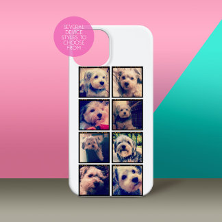 Instagram Photo Collage with Square Photos iPhone 15 Case