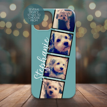 Instagram Photo Display - 4 Photos Film Strip Case-mate Iphone 14 Plus Case by icases at Zazzle