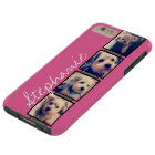 Instagram Photo Display - 4 photos pink name