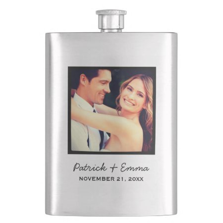 Instagram Photo Personalized Wedding Keepsake Flask