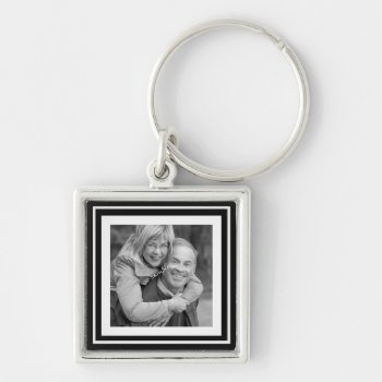 Instagram Photo Squares Choose Background Color Keychain by PartyHearty at Zazzle