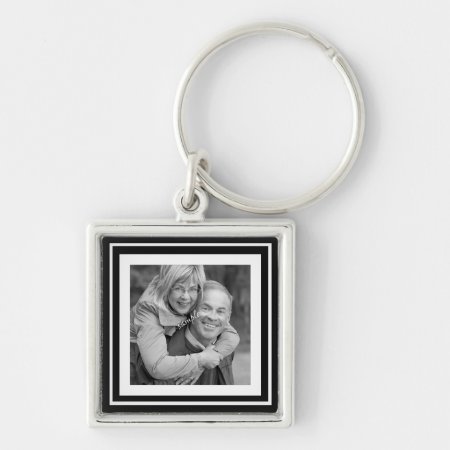 Instagram Photo Squares Choose Background Color Keychain