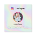 Instagram photo trendy holographic pastel rainbow calling card Instagram photo trendy holographic pastel rainbow calling card