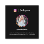 Instagram photo trendy social media modern black calling card Instagram photo trendy social media modern black calling card