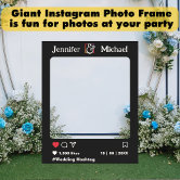 Selfie Photo Booth Prop Frame Wedding Shower Foam Board