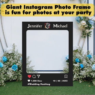 Instagram Post | Elegant Wedding Photo Prop Frame Foam Board