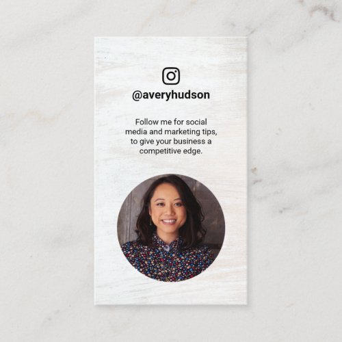 Instagram Professional Social Media mMrketer Business Card
