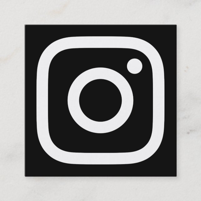 instagram promo square business card (Front)