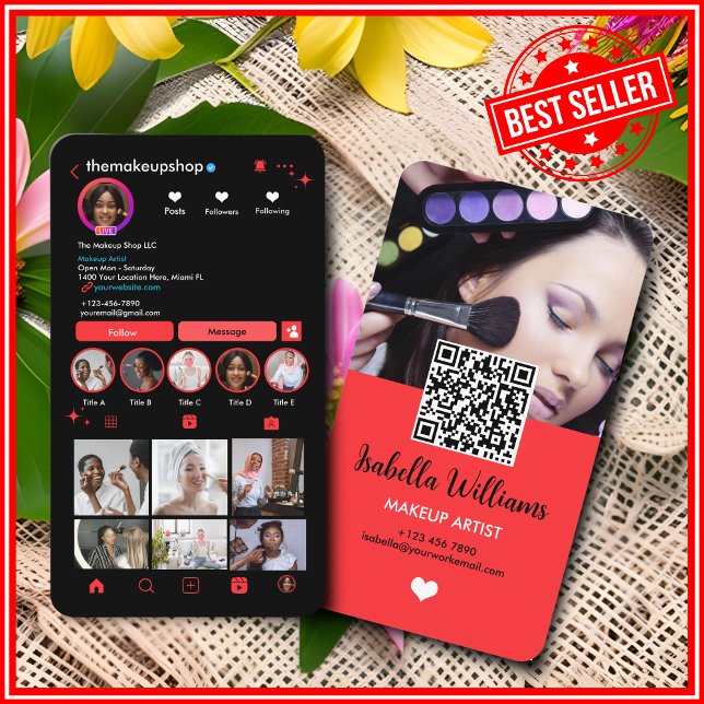 Instagram QR Code Business Card (Creator Uploaded)