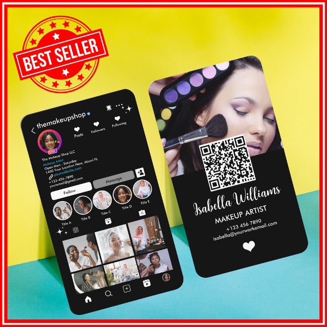 Instagram QR Code Business Card (Creator Uploaded)