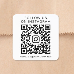 Instagram QR Code Square Sticker