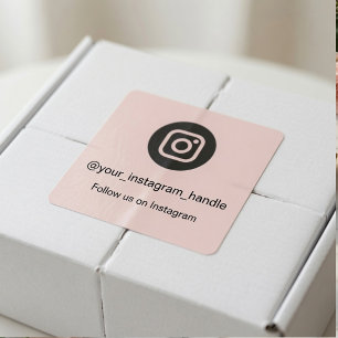Instagram QR Code Sticker Personalized Follow Us