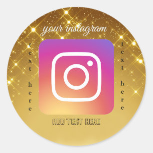 Instagram Round Sticker