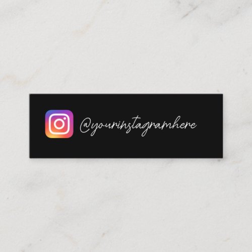 instagram signature business card