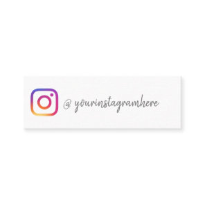 Instagram social media influencer add your photo mini business card
