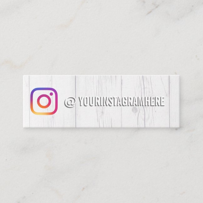 Instagram Social Media Influencer Mini Business Card