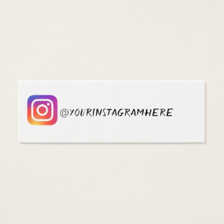 Instagram Business Cards Templates Zazzle Instagram Social Media Modern Trendy Business Card