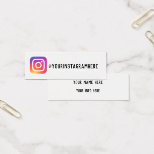 Instagram Business Cards Templates Zazzle Instagram Social Media Modern Trendy Business Card