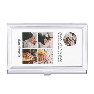 Instagram Social Media Profile Photo Collage Business Card Case