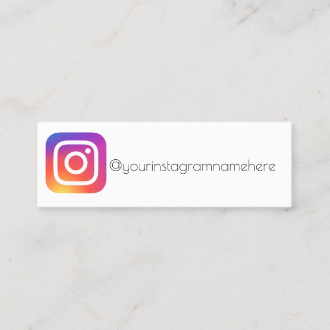 instagram space business card (Front)