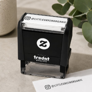 Instagram Stamp | Your Instagram Name Rubber Stamp