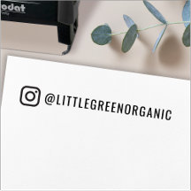 Instagram Stamp | Your Instagram Name Rubber Stamp